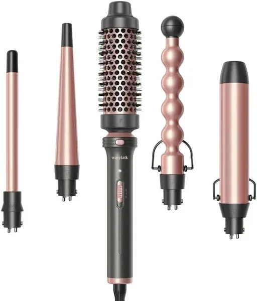 Wavytalk 5 in 1 Curling Iron Curling Wand Set