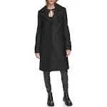 Andrew Marc Women's Regine Pressed Bouclé Wool Coat - Black - Size M