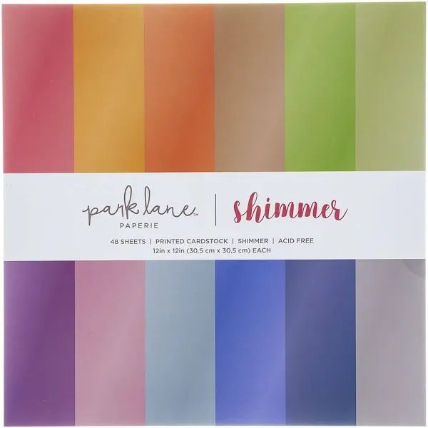 Park Lane Shimmer Cardstock Paper 48 Sheets