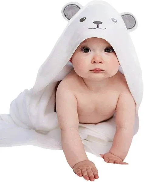 Hiphop Panda Hooded Towel Rayon Made from Bamboo Bath Towel with Bear Ears for Newborn