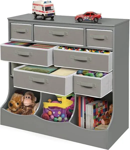 Badger Basket 8 Cubby Toy Storage Station and Organizer Unit