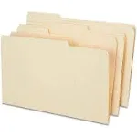 Staples Heavyweight Manila File Folders, 3 Tab, Legal, 50/Box