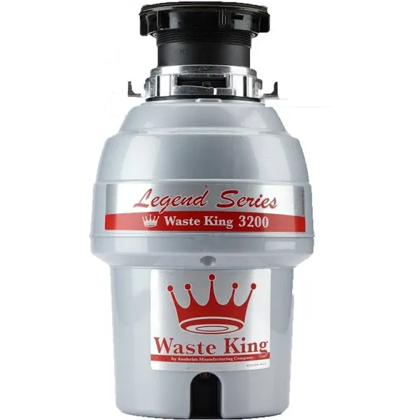 Waste King L-3200 Garbage Disposer Legend Series - 3/4 HP