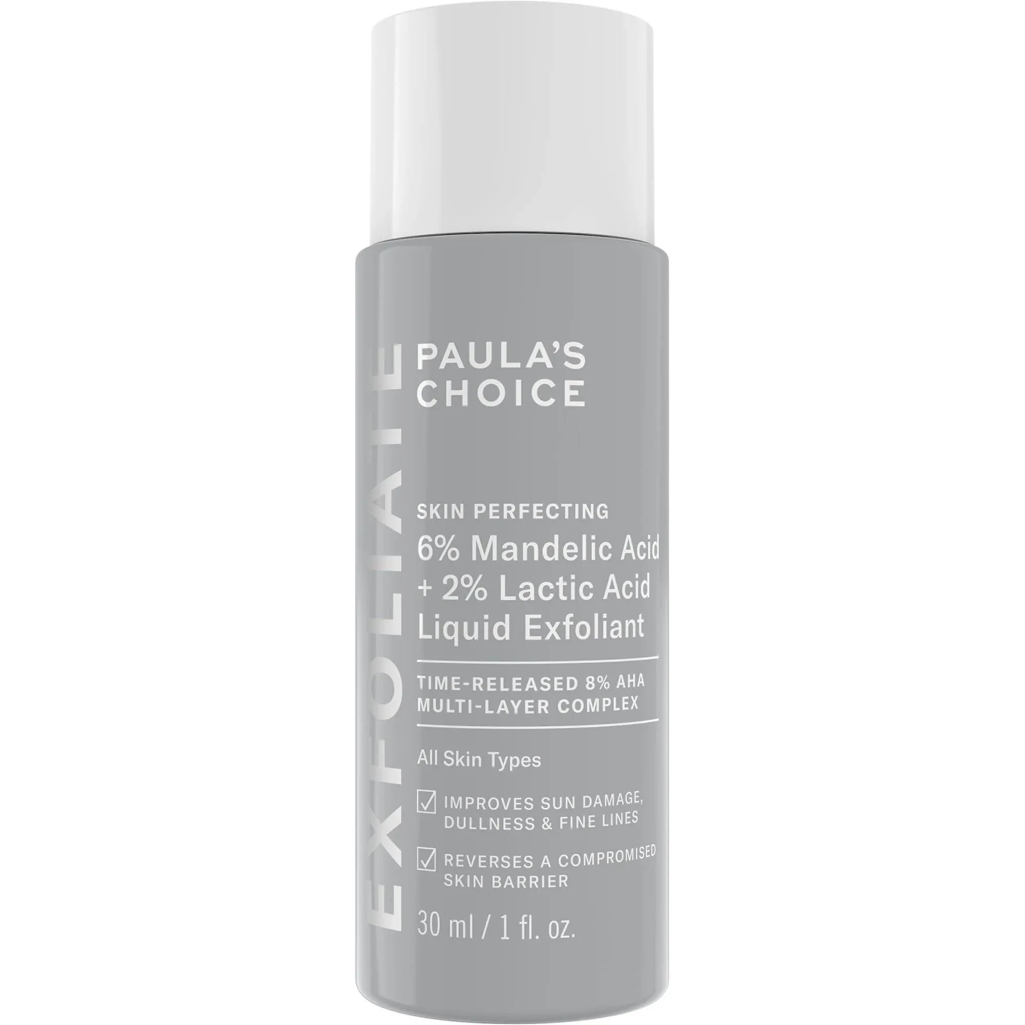 Paula's Choice Mini Skin Perfecting 6% Mandelic Acid + 2% Lactic Acid Liquid Exfoliant 1 oz / 30 ml