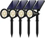 InnoGear Solar Lights for Outside, Solar Lights Outdoor Waterproof Solar Garden Yard Spot Lights Spotlight Pathway Landscape Lighting Wall Light Auto