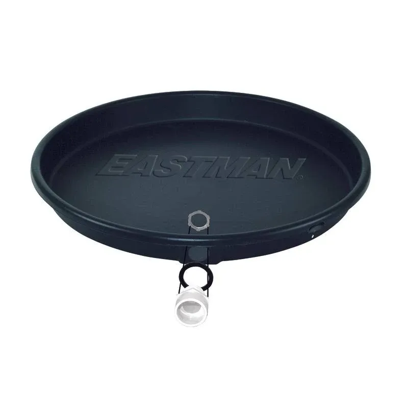 EASTMAN 30-in ID Plastic Water Heater Drain Pan with PVC in Black | 60077