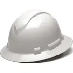 Pyramex HP54110V Ridgeline Vented Full Brim Hard Hat - 4-Point Ratchet Suspension - White