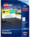 AVERY Postcards Inkjet 4 X 6 8386