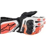 Alpinestars SP-8 V3 Gloves - Black/White/Fluo Red - XL