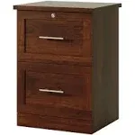 Realspace 17"D Vertical 2-Drawer File Cabinet, Mulled Cherry