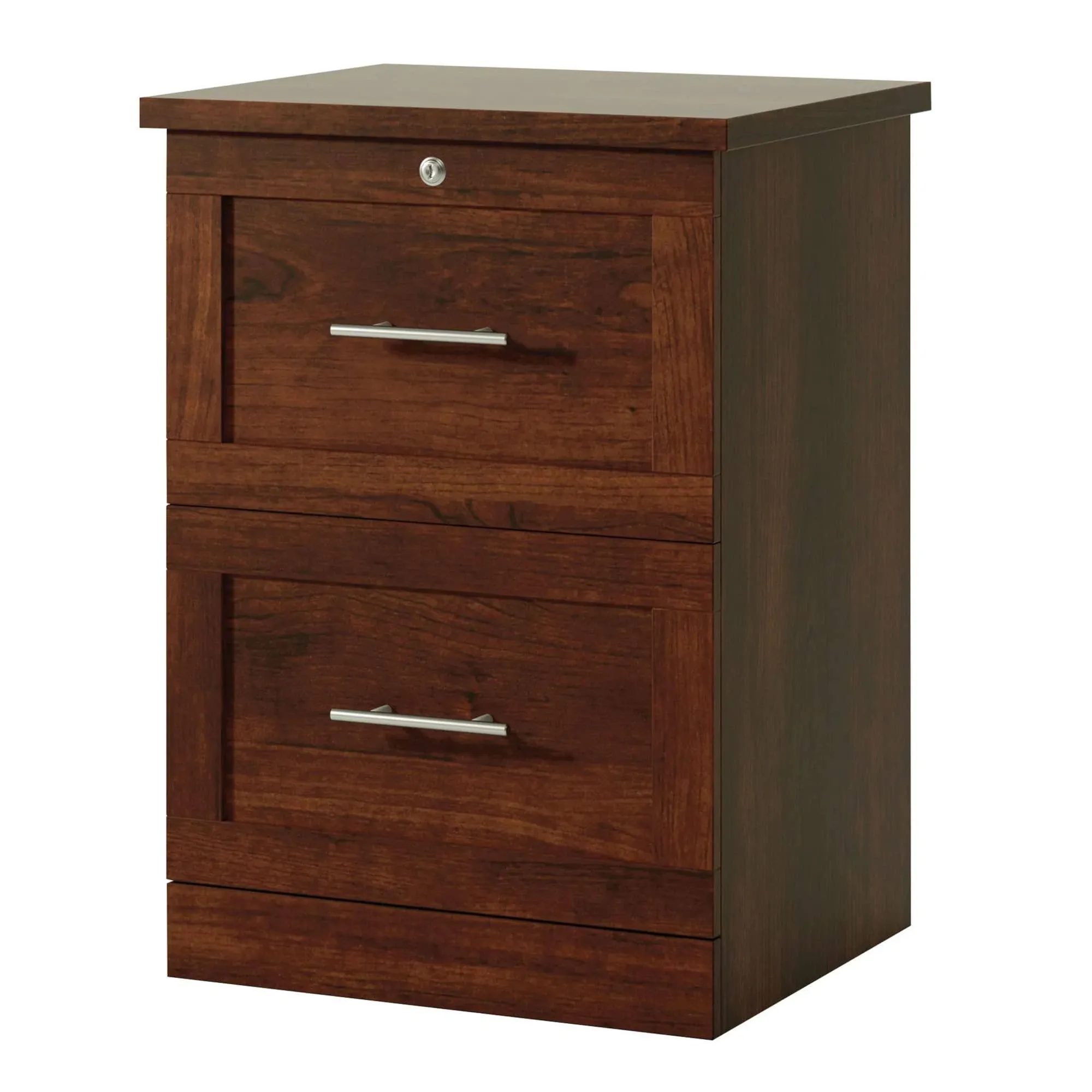 Realspace&reg; 17&quot;D Vertical 2-Drawer File Cabinet, Mulled Cherry