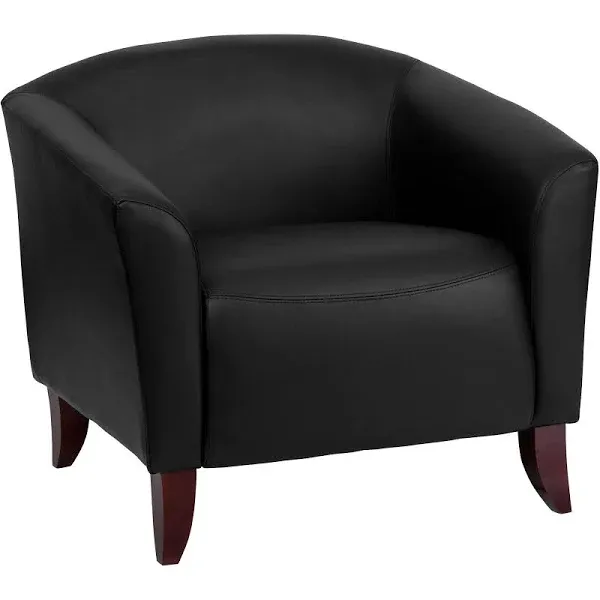 Flash Furniture Chair: Hercules Imperial Series Black Leather