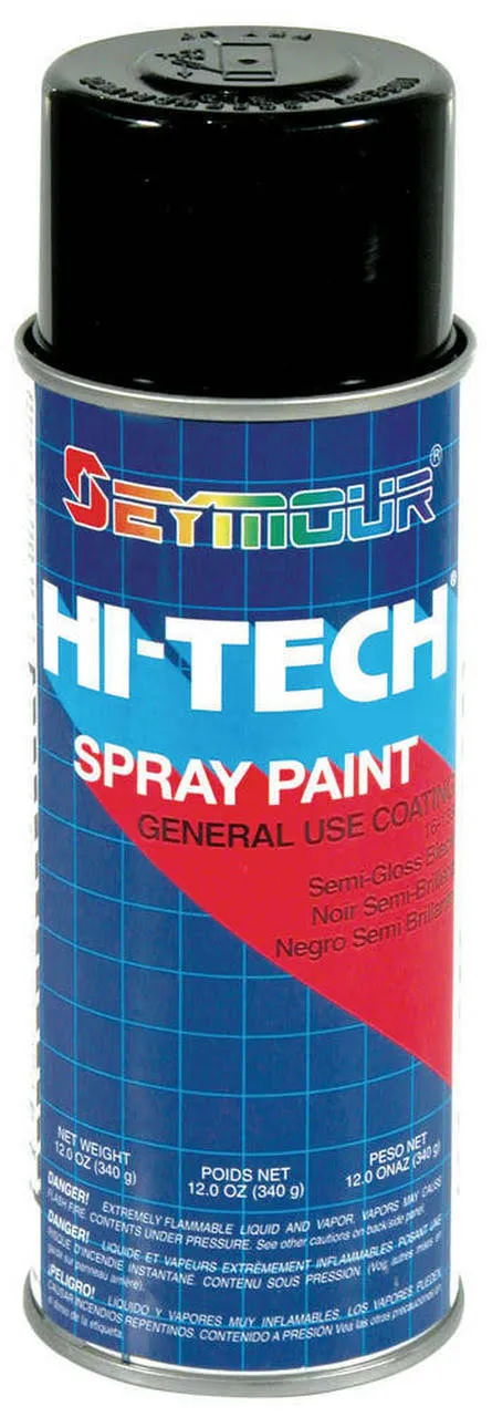 Seymour 16-115 Hi-Tech Enamels Spray Paint, Gloss Black