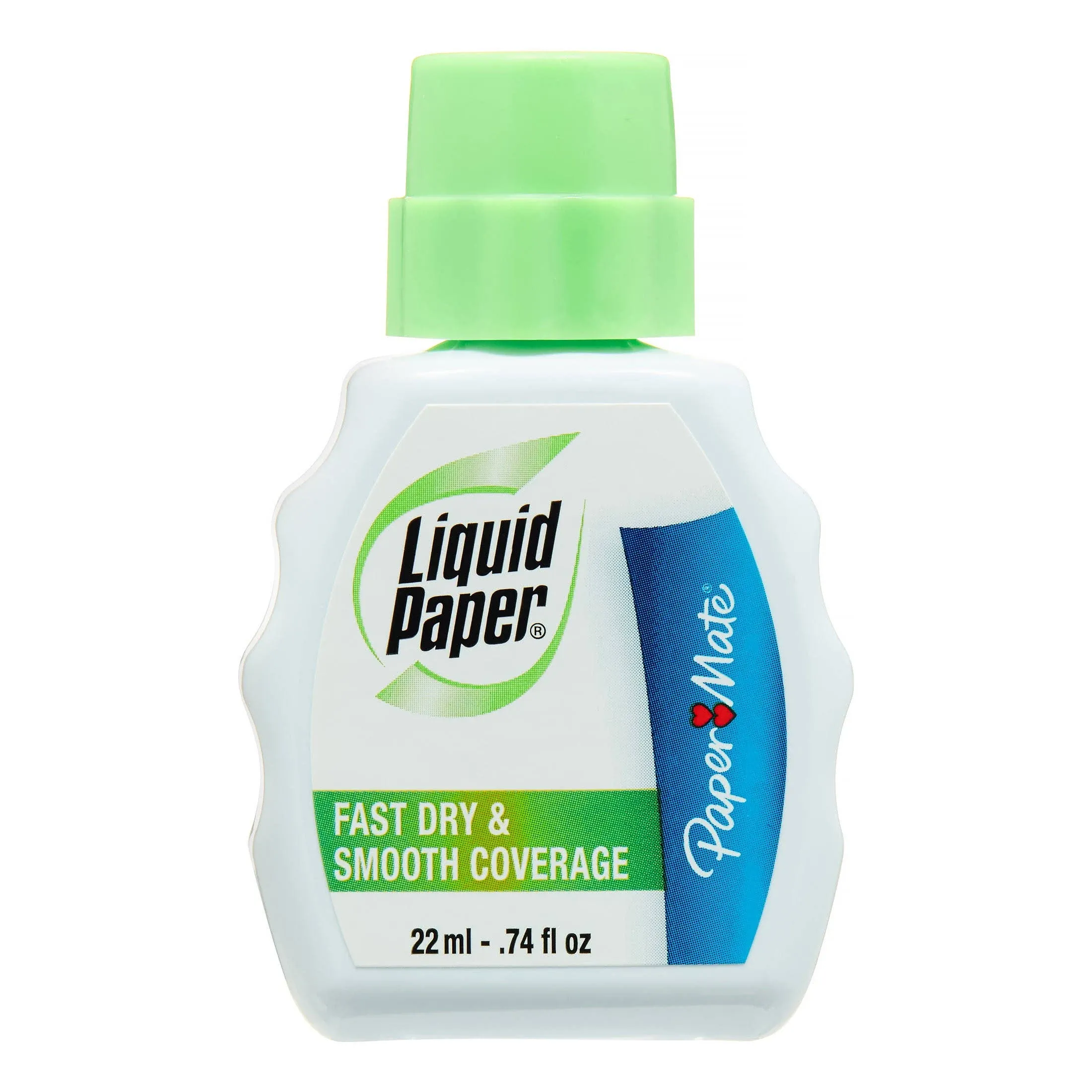 Paper Mate Liquid Paper Fast Dry Correction Fluid 22 ml Bottle White Dozen