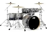 PDP Concept Series 7-Piece Maple 8/10/12/14/16/<wbr/>22/14 Drum Kit - Silver to Black