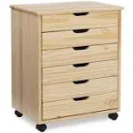 Mcleod 6 Drawer Rolling Storage Organizational Cart