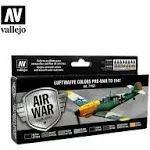 Vallejo 71165 17ml Bottle Luftwaffe Pre-War to 1941 Model Air War Paint Set (8 Colors)