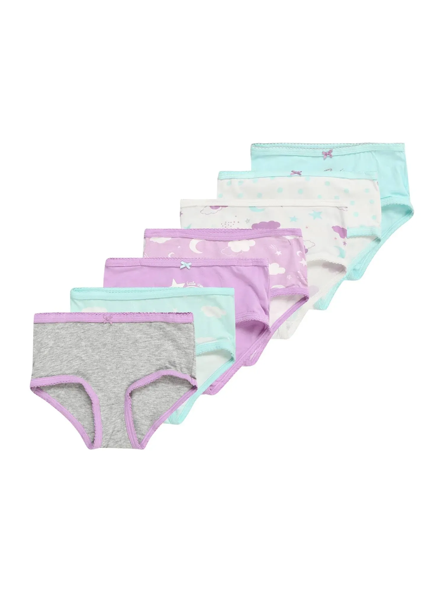 7-Pack Star and Moon Stretch Cotton Underwear