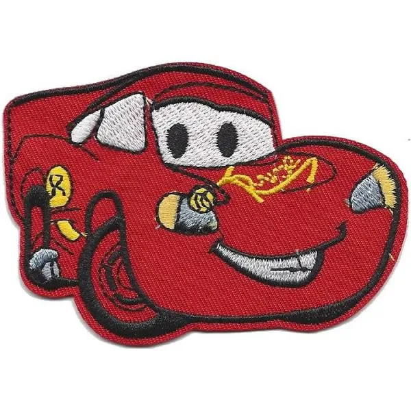 SPORTS CAR Iron On Patch Applique Embroidered Children Motif Cartoon Decal 3.5 x 2.5 inches (8.8 x 6.3 cm)