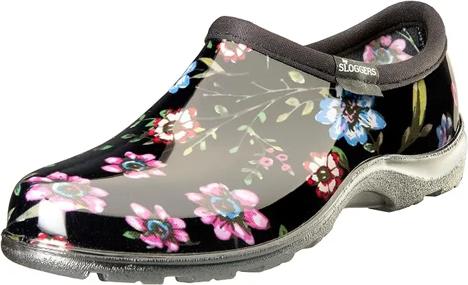 Sloggers Women’s Waterproof Gardening Shoes Blue Sunflowers Size 10  NEW NIP