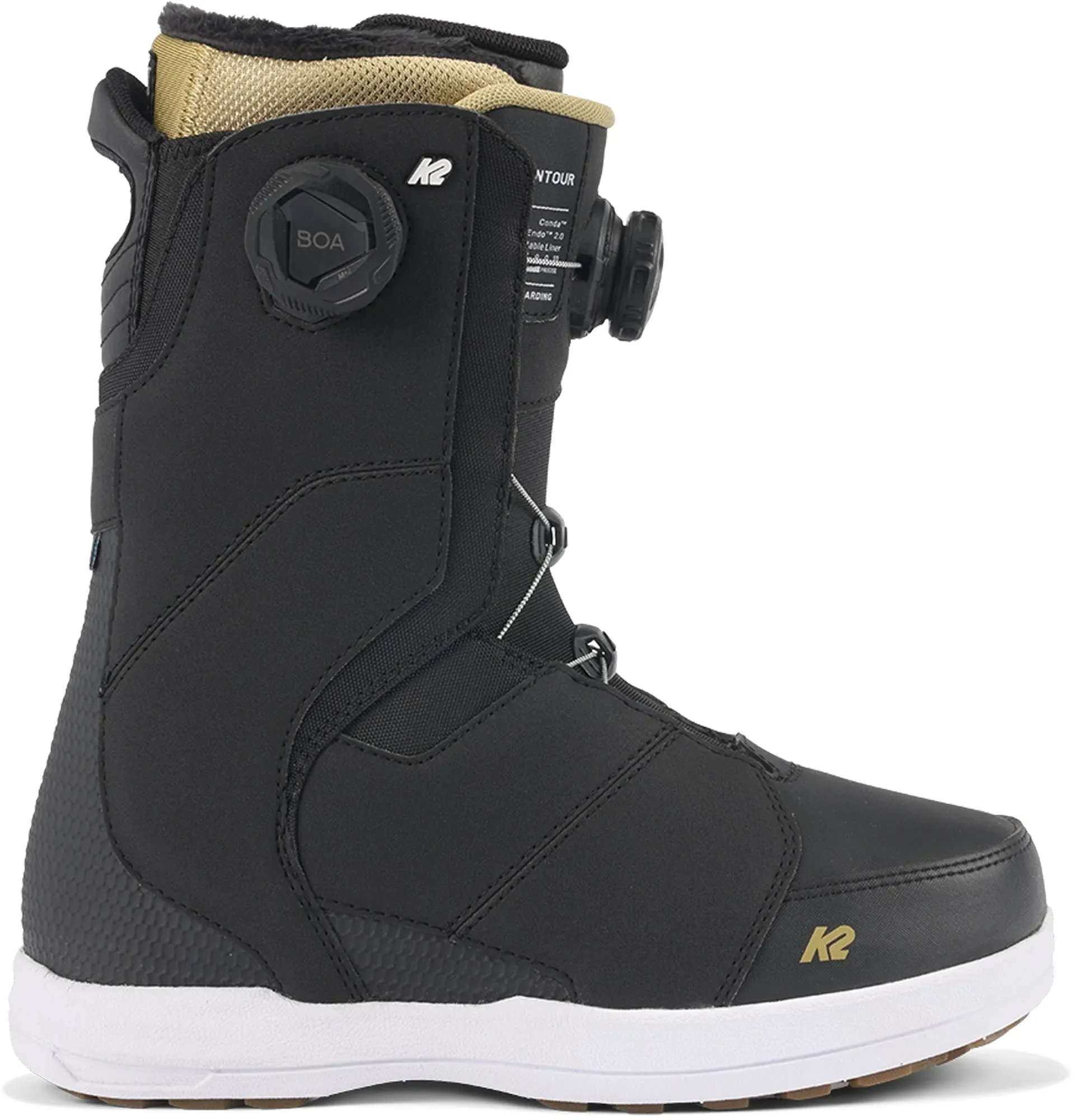 "K2 Women's Contour Snowboard Boots Black 2024"