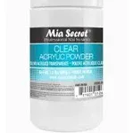 Mia Secret Clear Acrylic Powder, 2 oz - Professional Nail Powder for acrylic nails - acrylic powder - Mia Secret acrylic powder for acrylic nail kit/set - works with monomer acrylic nail liquid