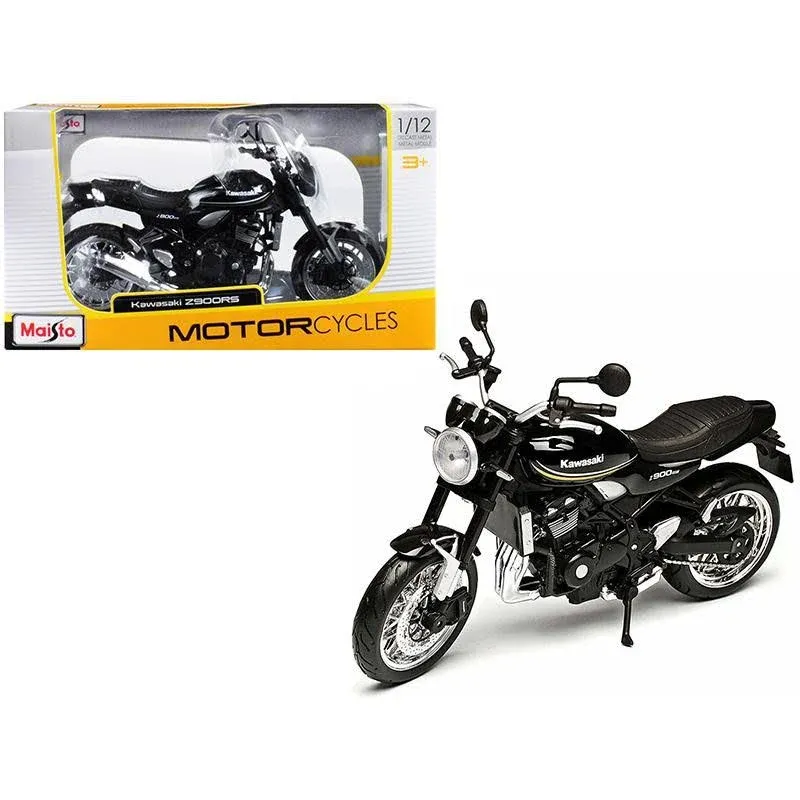 Maisto - 1/12 Scale Model Compatible with Kawasaki Z900RS (Black)