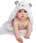 HIPHOP PANDA Hooded Towel Rayon Made from Bamboo Bath Towel with Bear Ears for Newborn