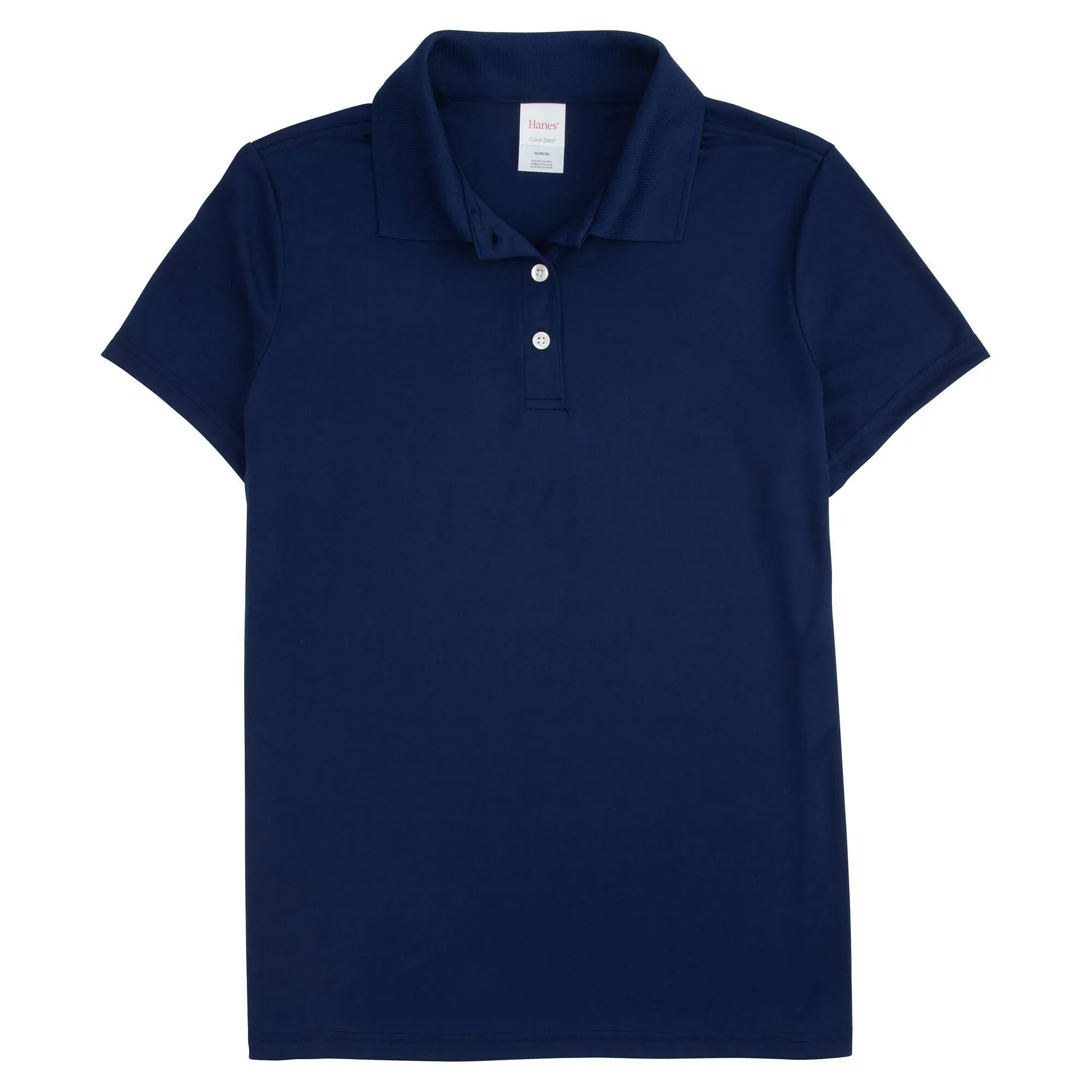 Hanes Sport Cool Dri Women's Performance Polo Shirt Navy S, Size: Small, Blue