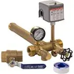 Plumb Eeze Pressure Tank Installation Kit with 1" Brass Union Tank Tee to Fit Most Pressure Tanks with Diameters Up to 16"