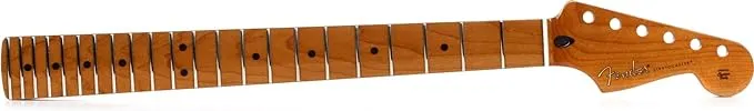 Fender Stratocaster Neck, Roasted Maple, Flat Oval, 22 Jumbo Frets