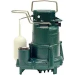 Zoeller M98 - 1/2 HP Cast Iron Submersible Sump Pump w/ Vertical Float Switch