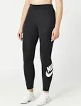 Nike Sportswear Essential High Rise Leggings 'Black White' Xs