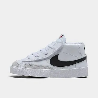 Nike Blazer Mid '77 Black/White Toddler Boys' Shoes, Size: 4