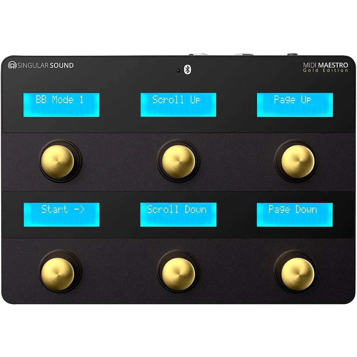 Singular Sound Midi Maestro Foot Controller Gold Edition Black