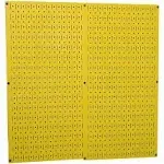 Wall Control Metal Pegboard Pack - Yellow