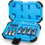 Hand Tools Triple Square Spline Bit Socket Set Metric 10-Piece VW BMW 1/4inch