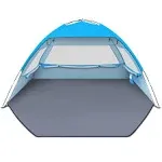 Gorich Beach Tent UV Sun Shelter Lightweight Beach Sun Shade Canopy 3-4 Person