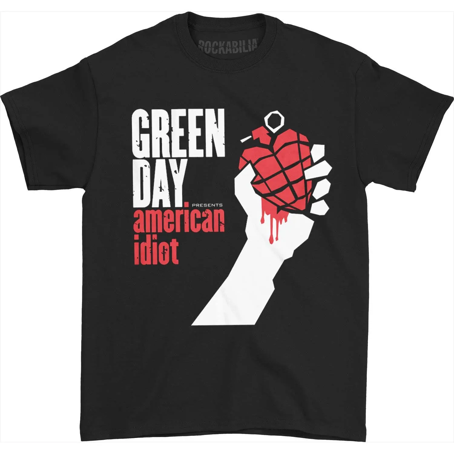 Green Day American Idiot Black Womens Fitted T-Shirt NEW OFFICIAL