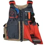 Onyx Kayak Fishing Vest - Adult - Tan/Grey, Universal