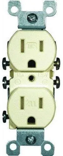 Leviton T5320-WMP Duplex Tamper Resistant Receptacle