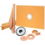 KERDI-SHOWER-KIT 38" x 60" ABS Flange 2"