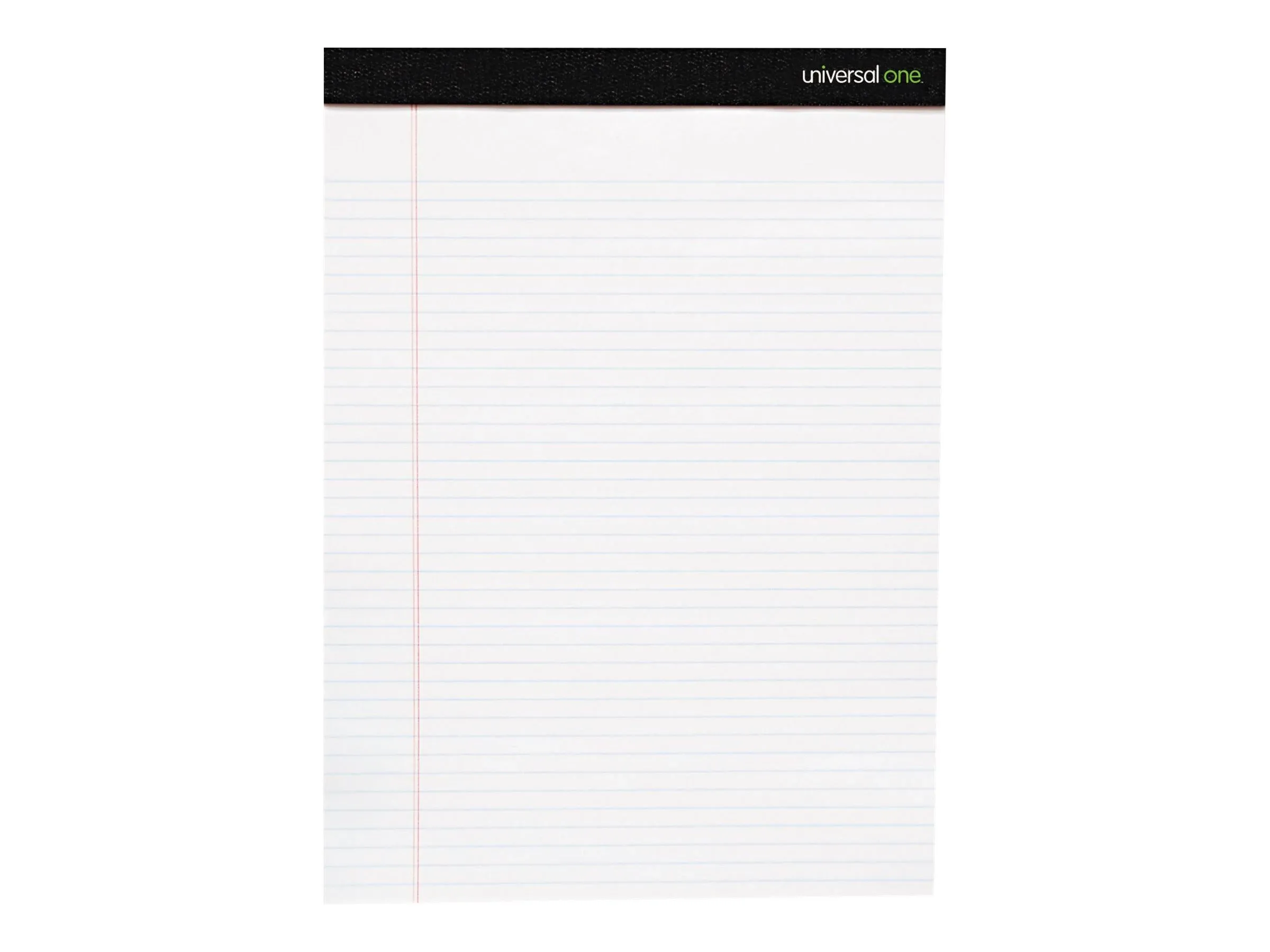 Universal Premium Ruled Writing Pads, Narrow Rule, 5 x 8, White, 50 Sheets, 6/Pack