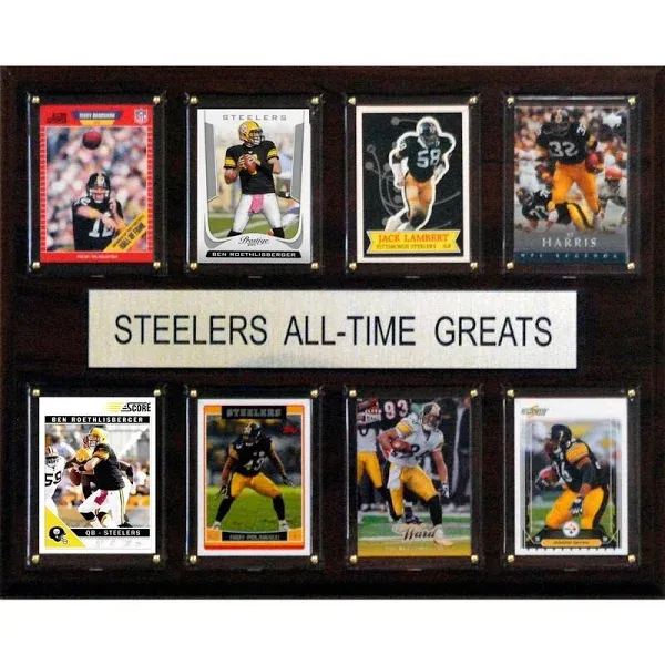 C &amp; I Collectables 1215ATGSTEEL NFL Pittsburgh Steelers All-Time Greats Plaque