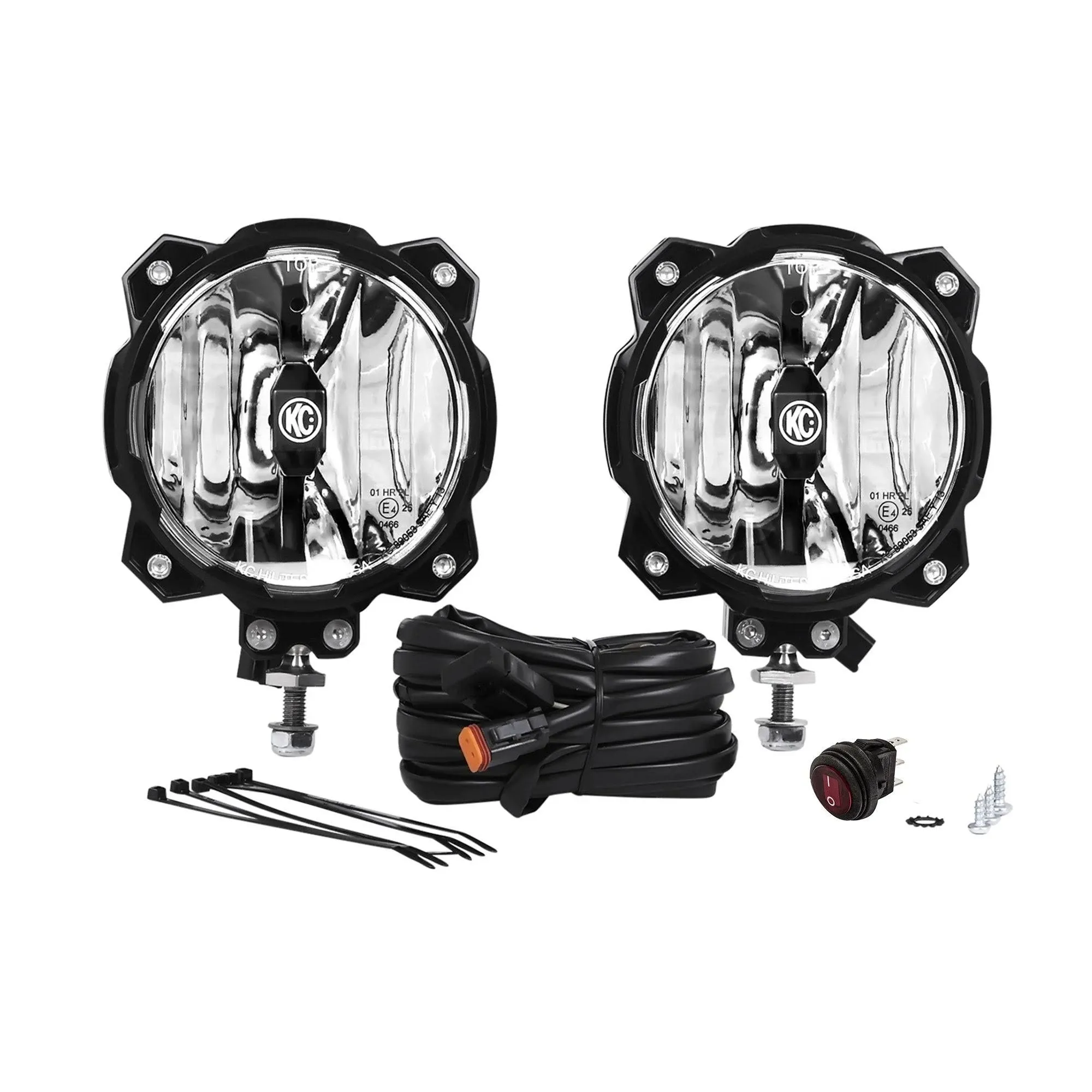 KC HiLiTES 91305 for 6in. Pro6 Gravity LED Light 20w Single Mount Wide-40 Beam (