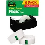 Scotch Magic Tape Desktop Dispenser Value Pack