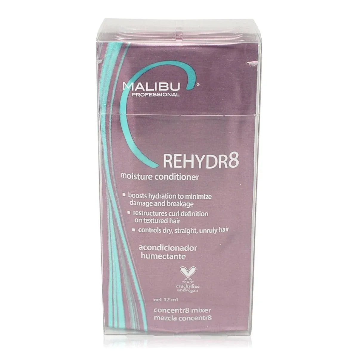 Malibu C REHYDR8 Moisture Conditioner - Hydration Boosting Concentrate for Dry, Brittle Hair - Strand Reviving, Hydrating Conditioner for All Hair Types