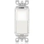 3-Way LED Illuminated Decora Rocker Switch Leviton L5613-2W - White