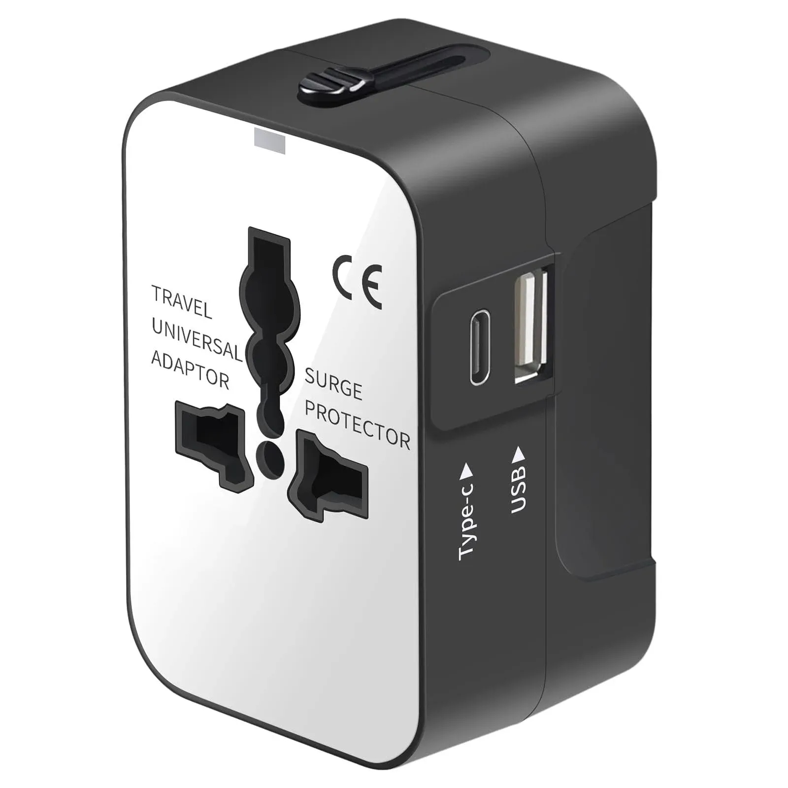 Mingtong Travel Adapter, Universal International All-in-One Worldwide Travel Adaptor Wall Charger AC Power Plug Adapter Charger with Dual