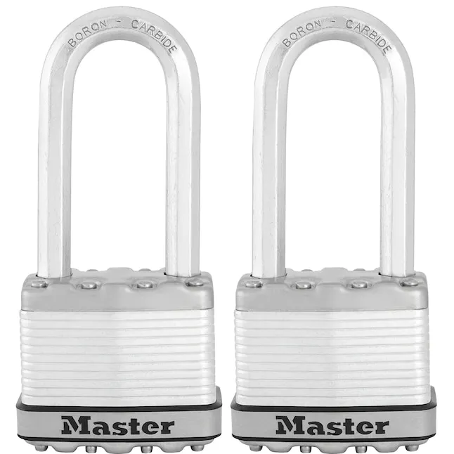 Master Lock M5XTLJCCSEN Magnum Keyed Padlock, Steel, 2"